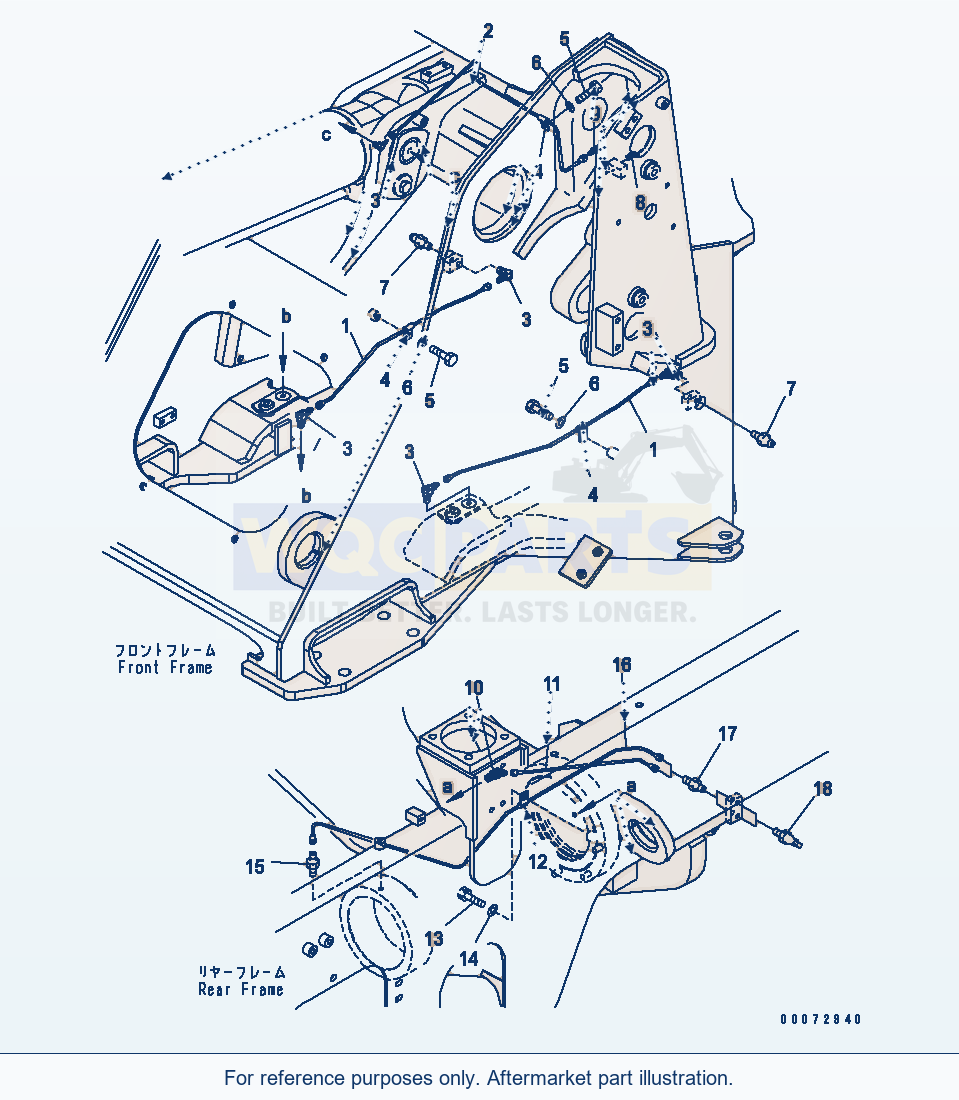 Komatsu WA200PZ-6 Central Lubrication System (Remote Grease) parts diagram