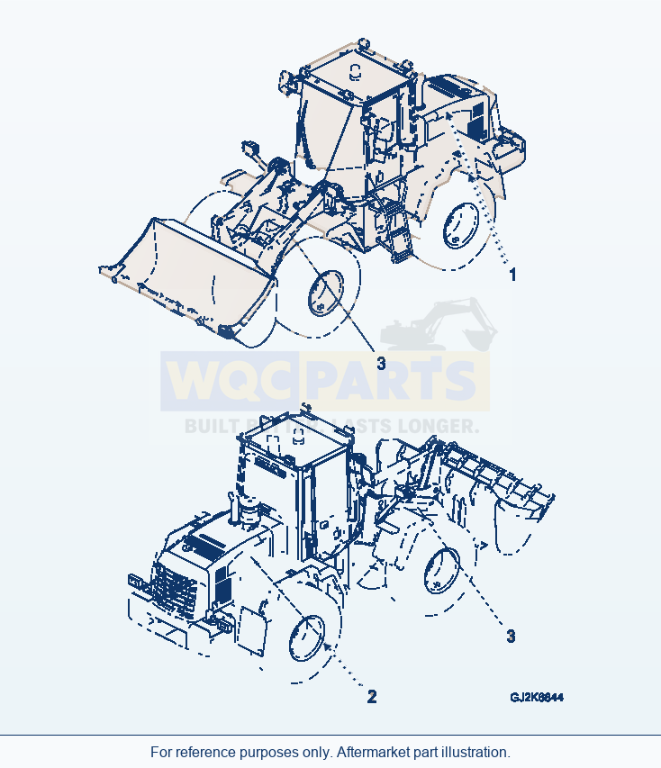 Komatsu WA200PZ-6 Decal (Standard) parts diagram