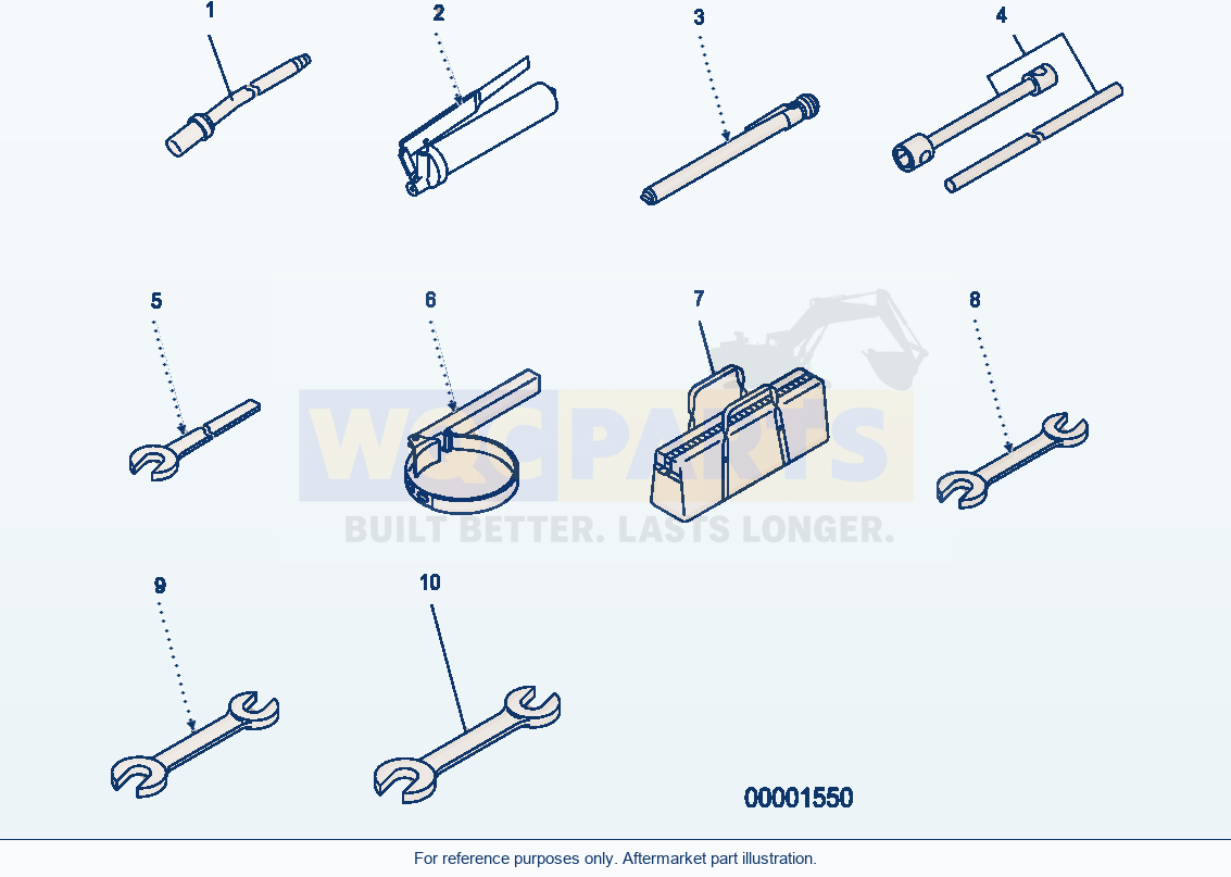 Komatsu WA200PZ-6 Tool Kit (Komatsu) Serial H00051 - UP parts diagram