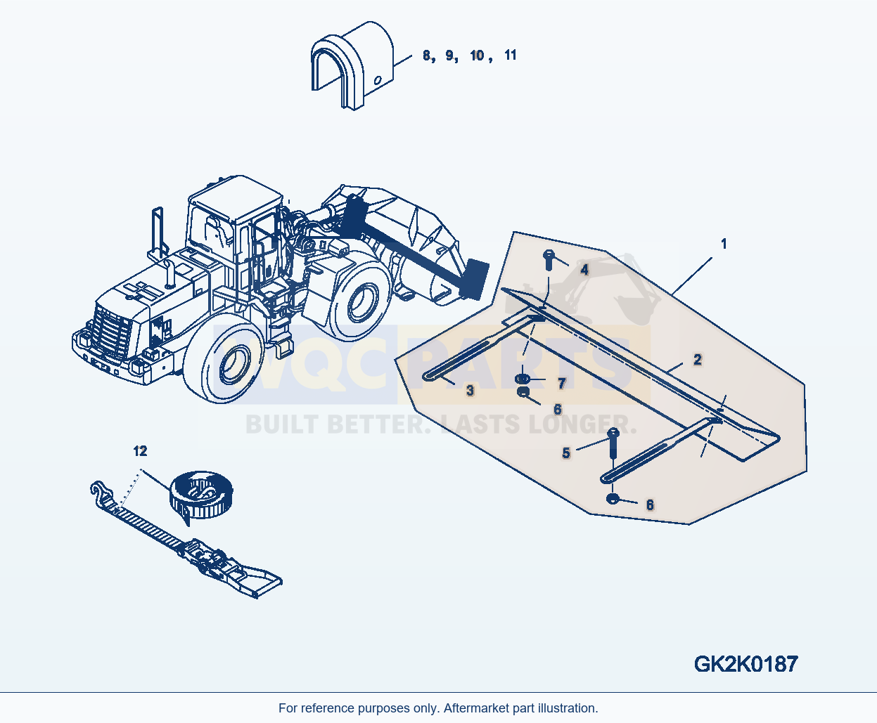 Komatsu WA200PZ-6 Parts For Italy Serial 70136 - 70342 parts diagram