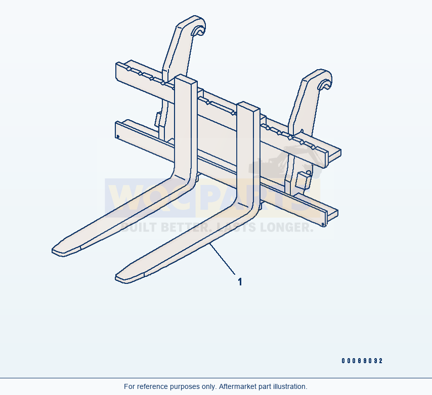 Komatsu WA200PZ-6 Fork(#70001-) parts diagram