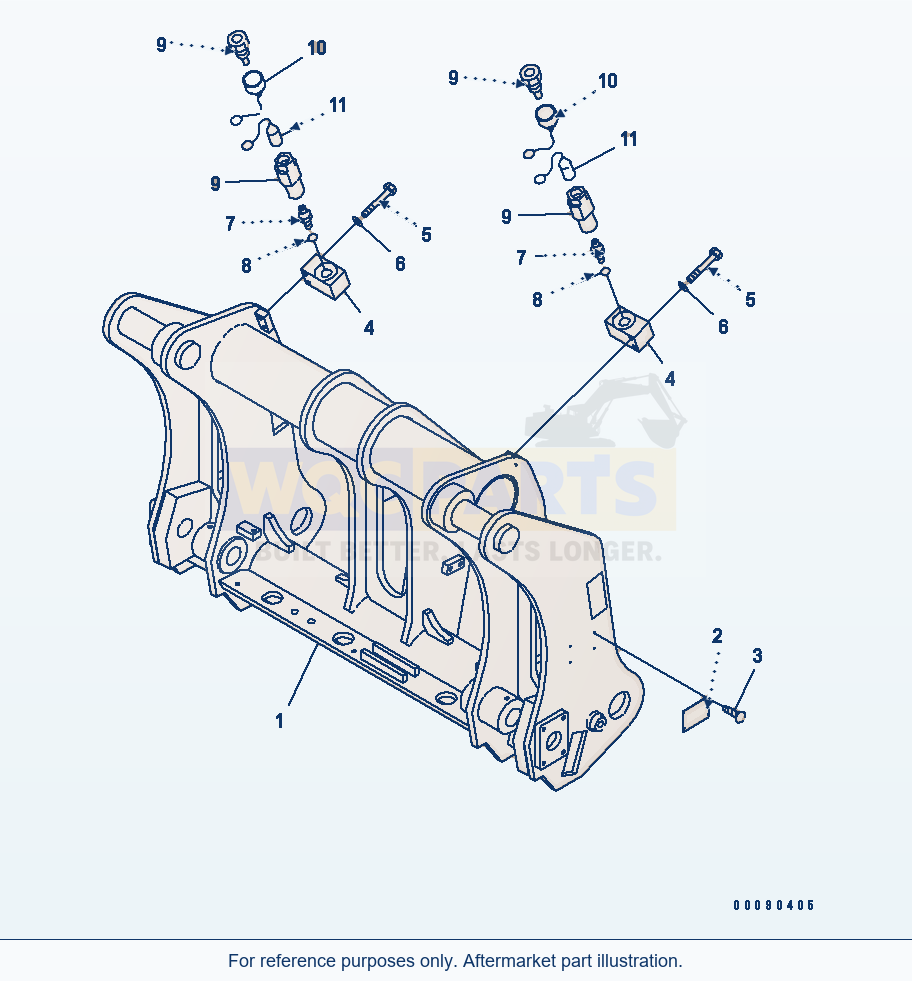 Komatsu WA200PZ-6 Multi Coupler(#70001-) parts diagram