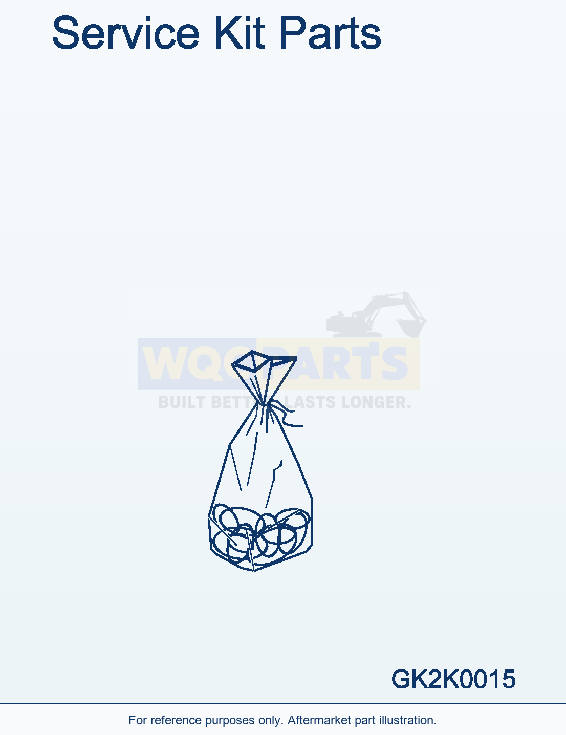 Komatsu WA200PZ-6 Service Kit Parts (Y99-0000002) parts diagram