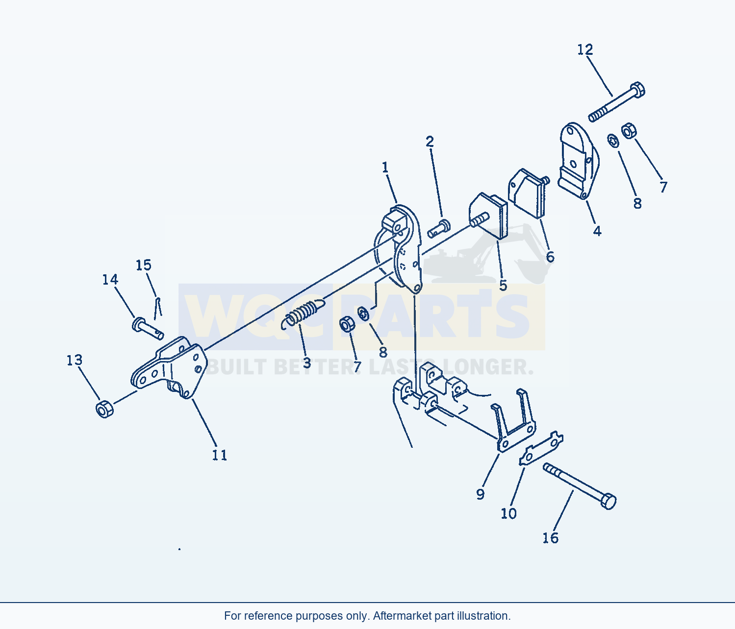 Komatsu WA250-1 Parking Brake parts diagram