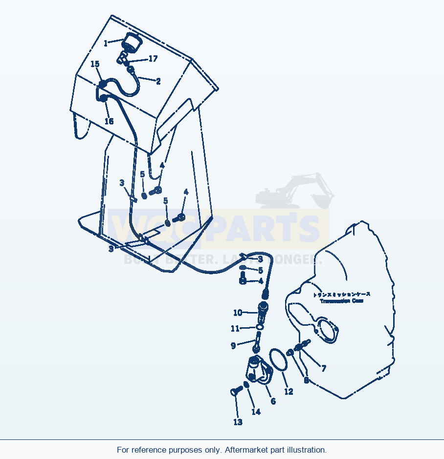 Komatsu WA250-1 Speedometer parts diagram