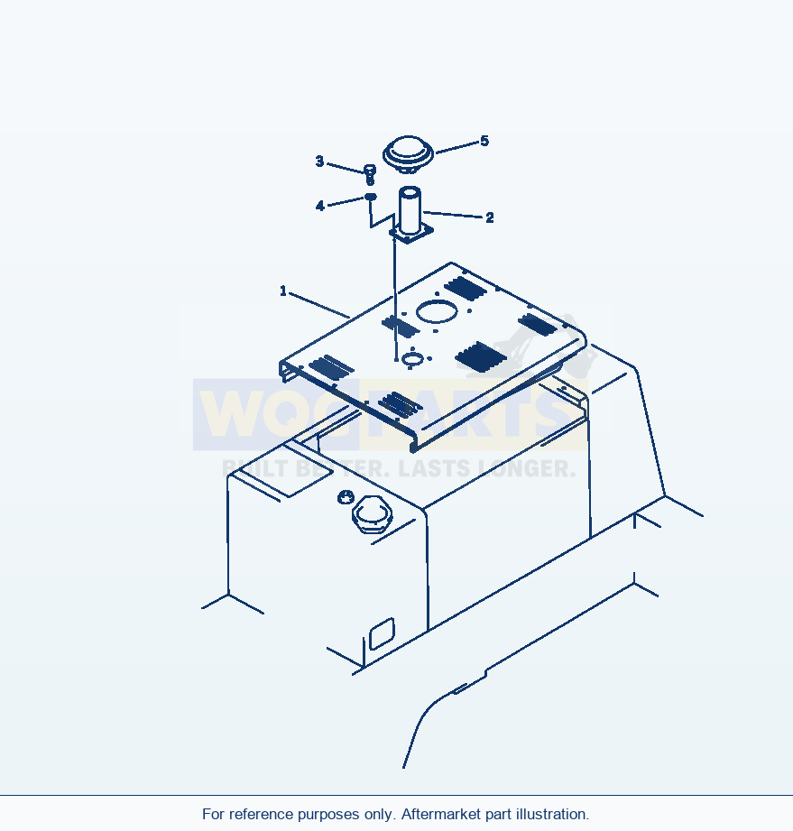 Komatsu WA250-1 Engine Ho0D (For Sandy And Dusty Terrain Spec.) parts diagram