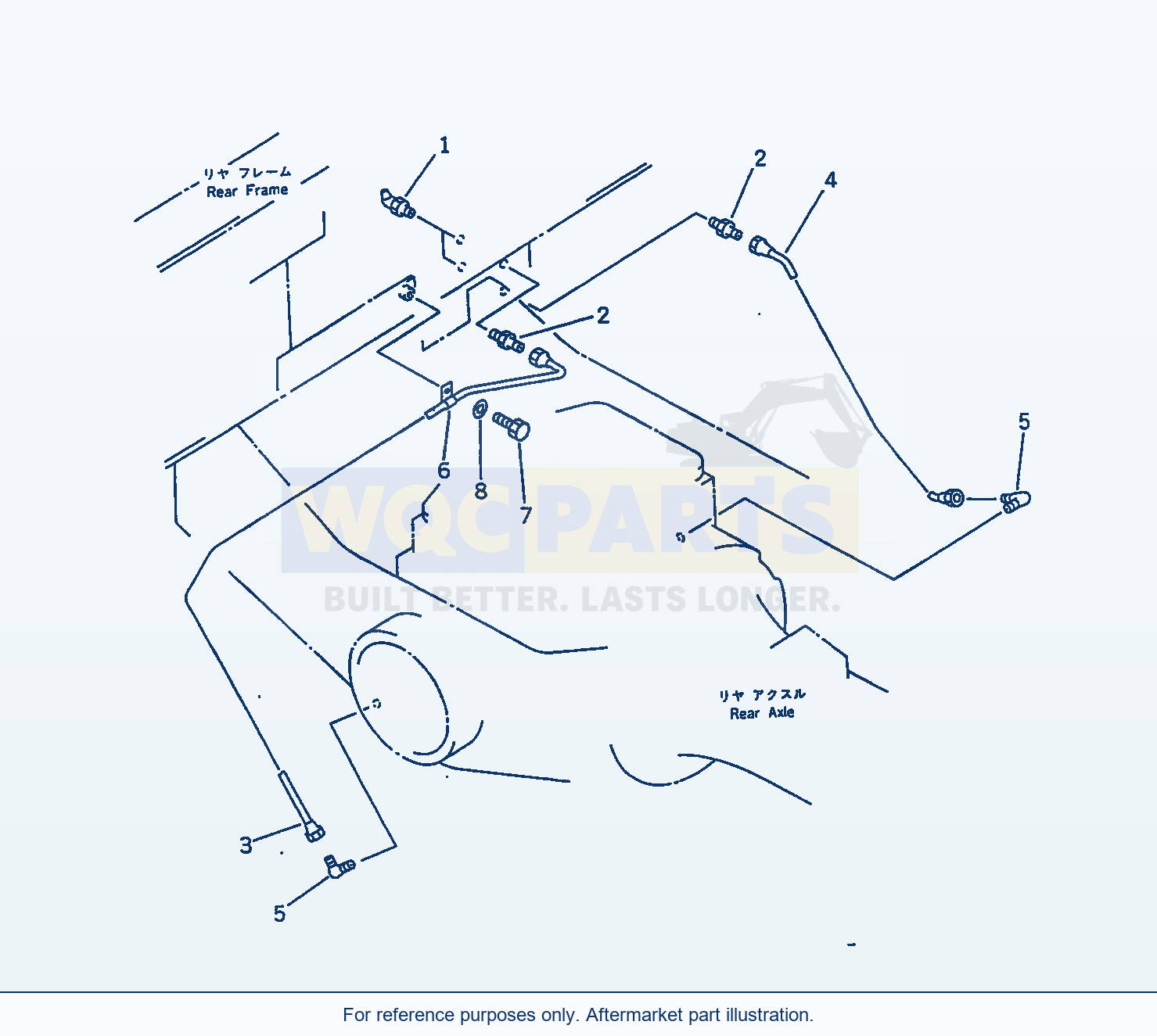 Komatsu WA250-1 Lubricator (Axle Support) parts diagram