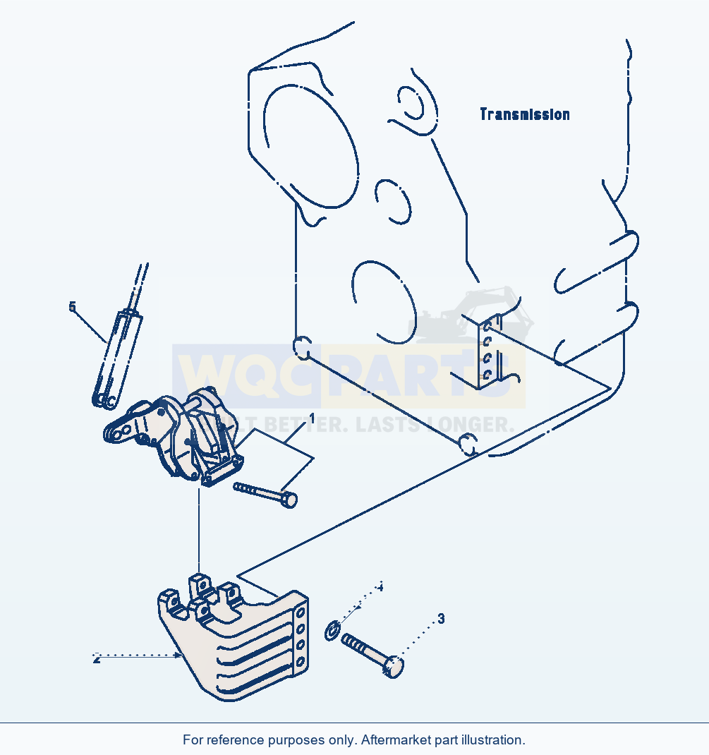 Komatsu WA250-1LC Parking Brake Mounting parts diagram