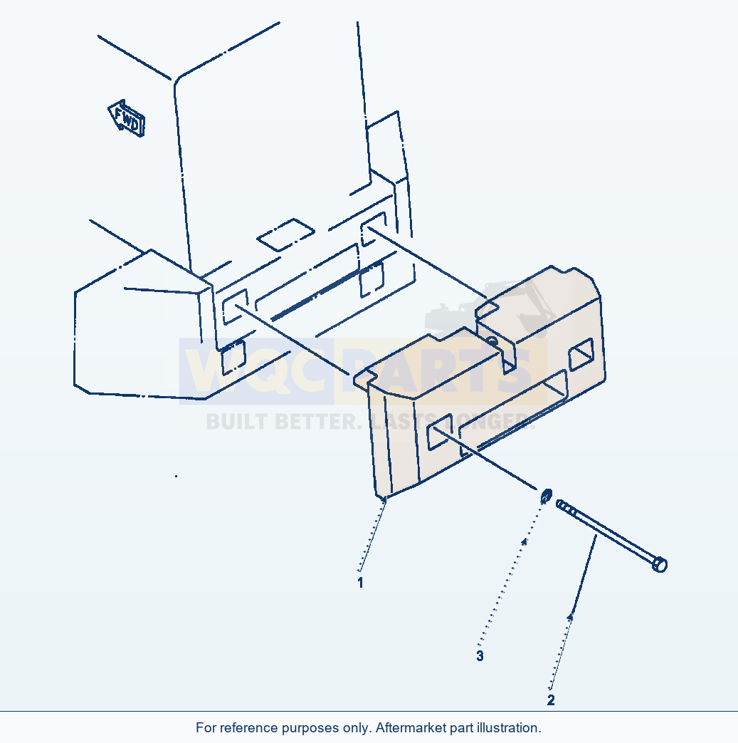 Komatsu WA250-1LC Additional Counter Weight parts diagram