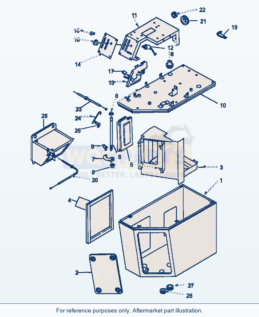 Komatsu WA250-1LC Heater Unit Controls And Panel parts diagram
