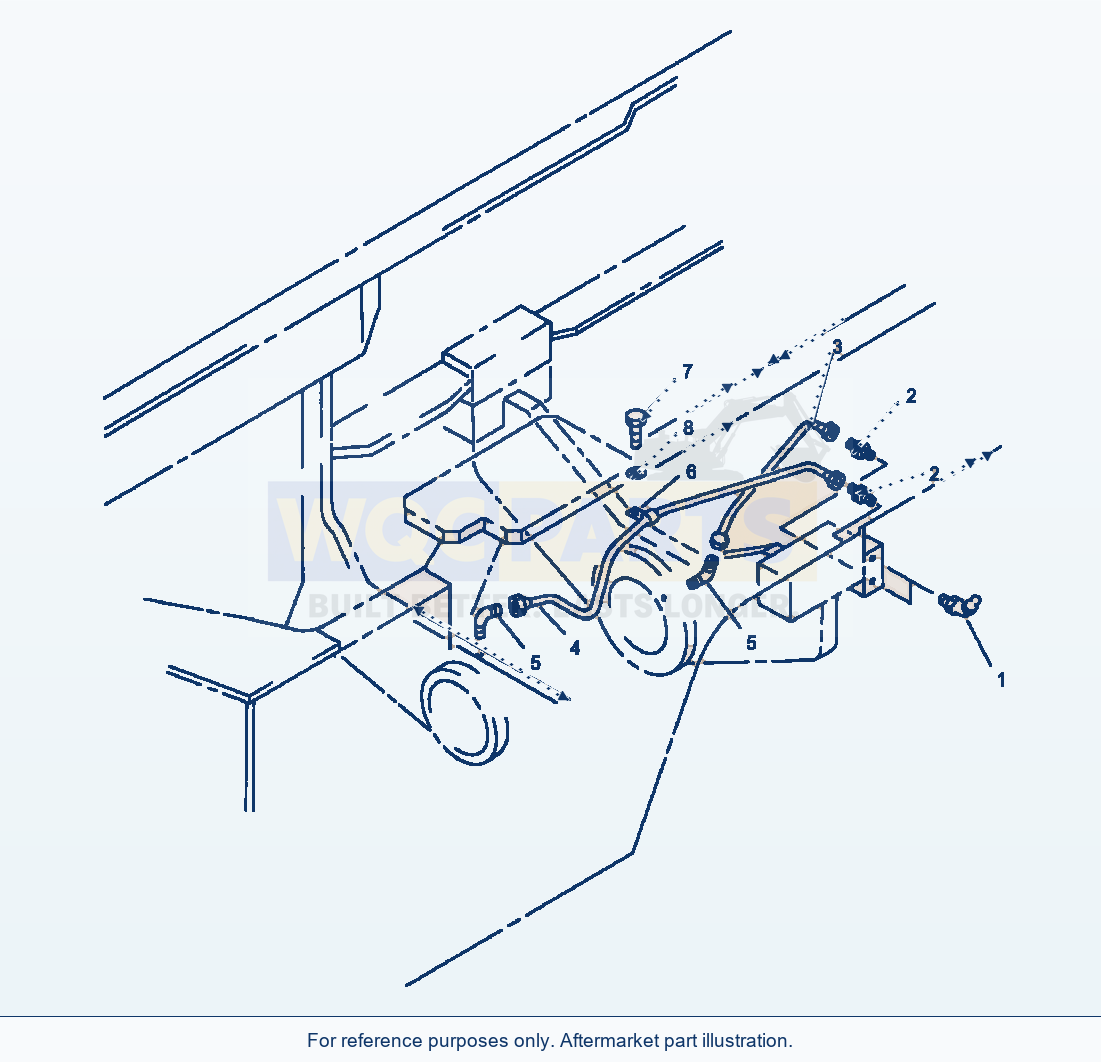Komatsu WA250-1LC Lubricator (Axle Support) parts diagram