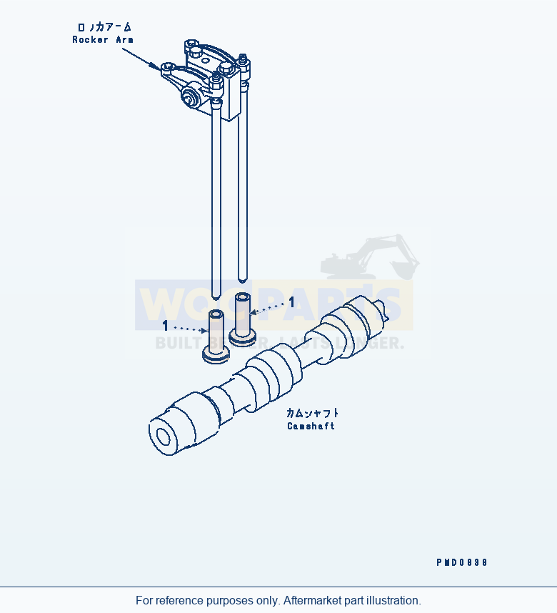 Komatsu WA250-3-SN Tappet parts diagram