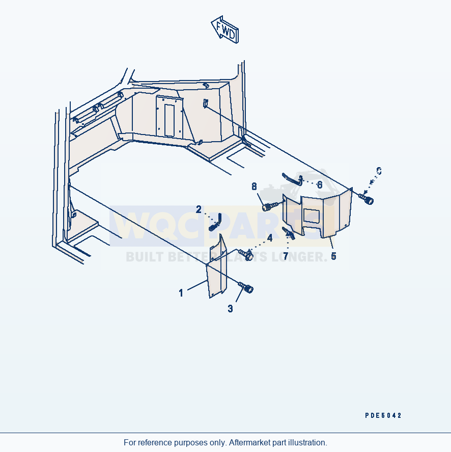 Komatsu WA250-3-SN 2-Persons Cab (Cover)(#66001-) parts diagram