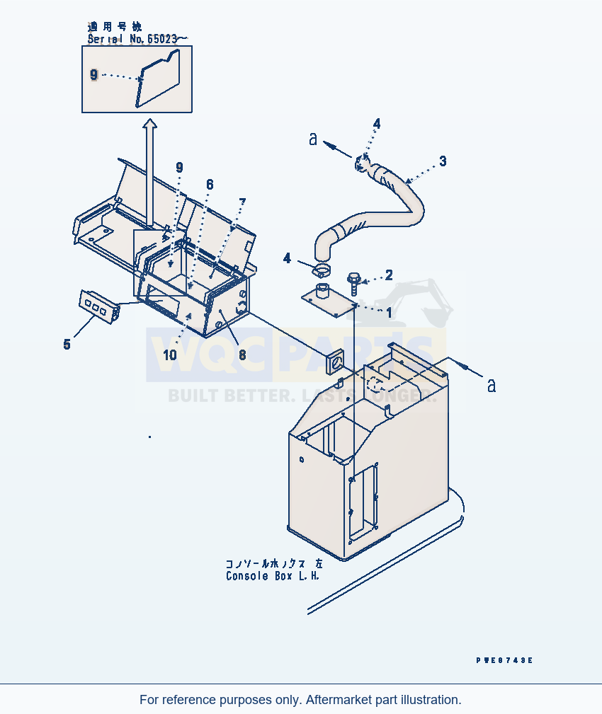 Komatsu WA250-3-SN Cool And Heater Box (With Cab) parts diagram