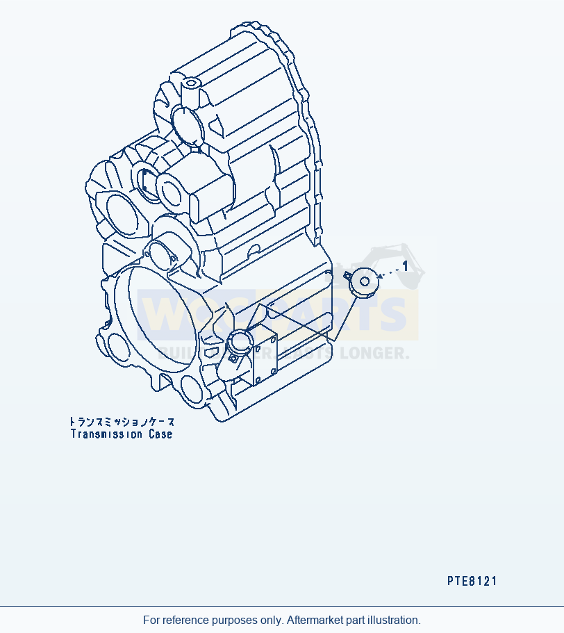 Komatsu WA250-3-SN Transmission (With Vandalism Protection Cap) parts diagram