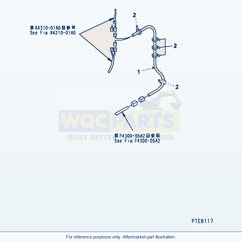 Komatsu WA250-3 Electrical (With Emergency Steering) parts diagram
