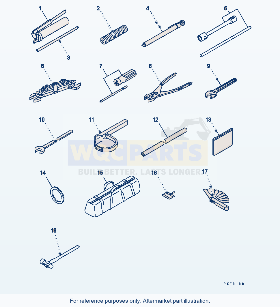 Komatsu WA250-3 Tool(#50001-) parts diagram