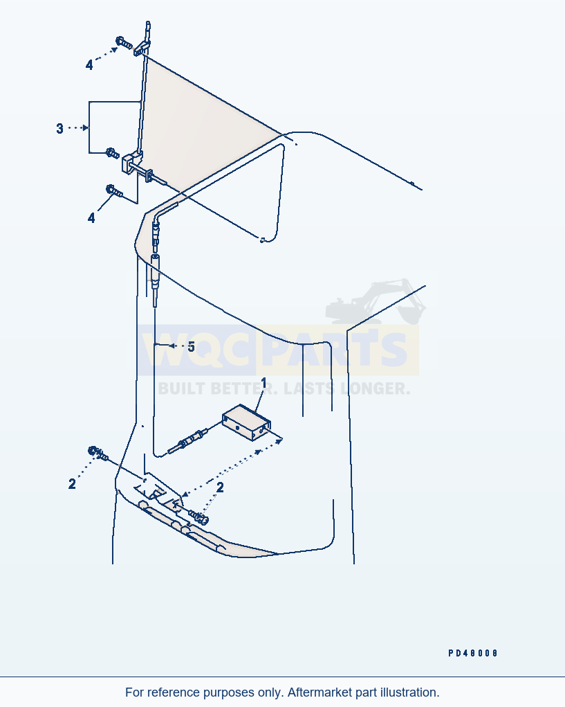 Komatsu WA250-3 Car Radio, Am parts diagram