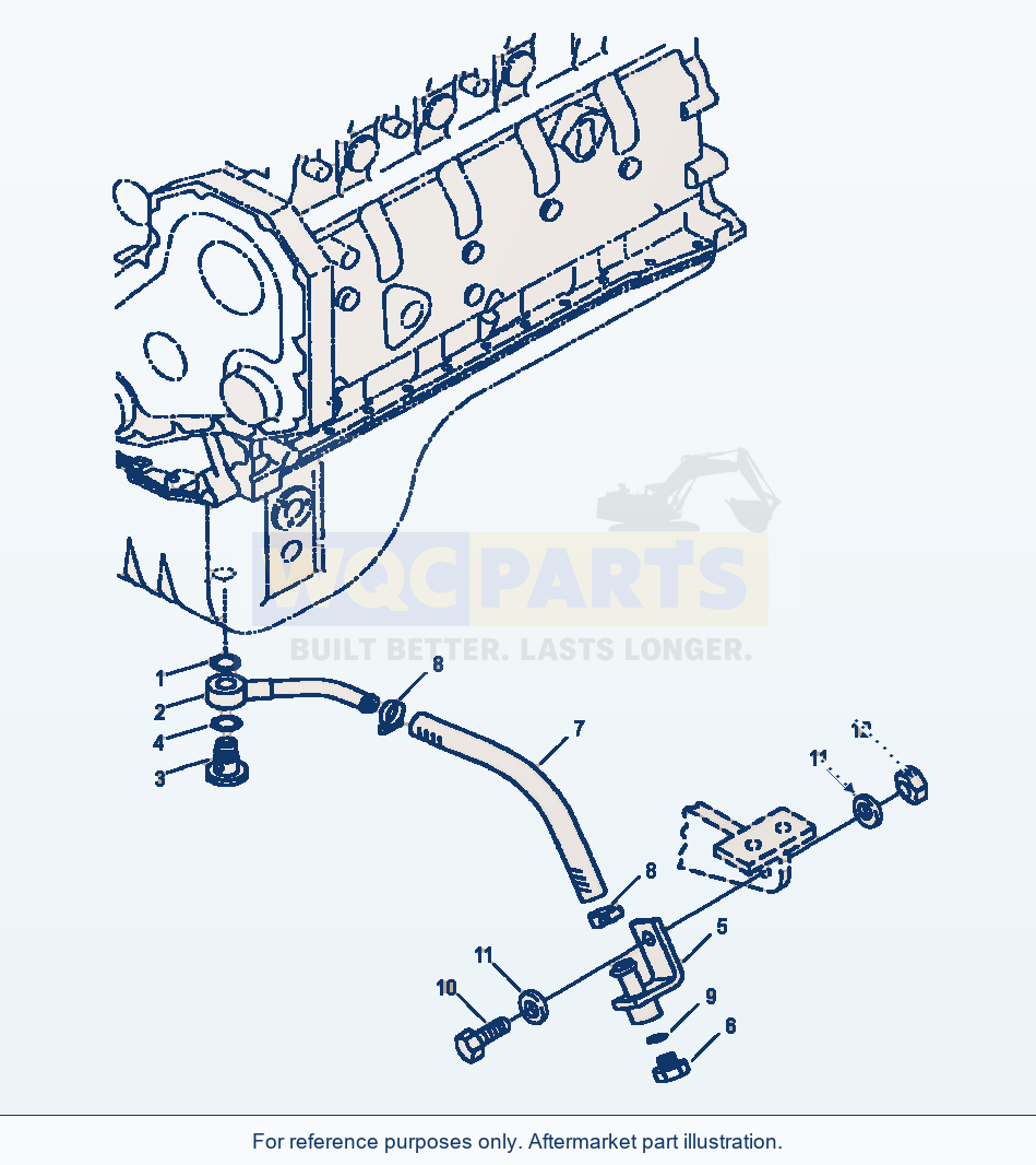 Komatsu WA250-3L Oil Drain parts diagram