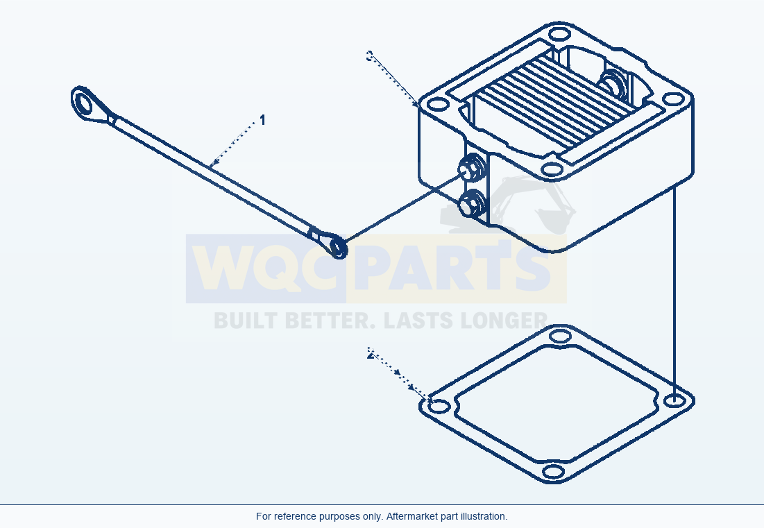 Komatsu WA250-3L Air Intake Heater parts diagram