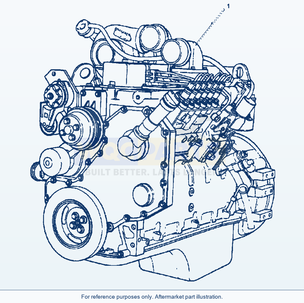 Komatsu WA250-3L Engine Assembly parts diagram