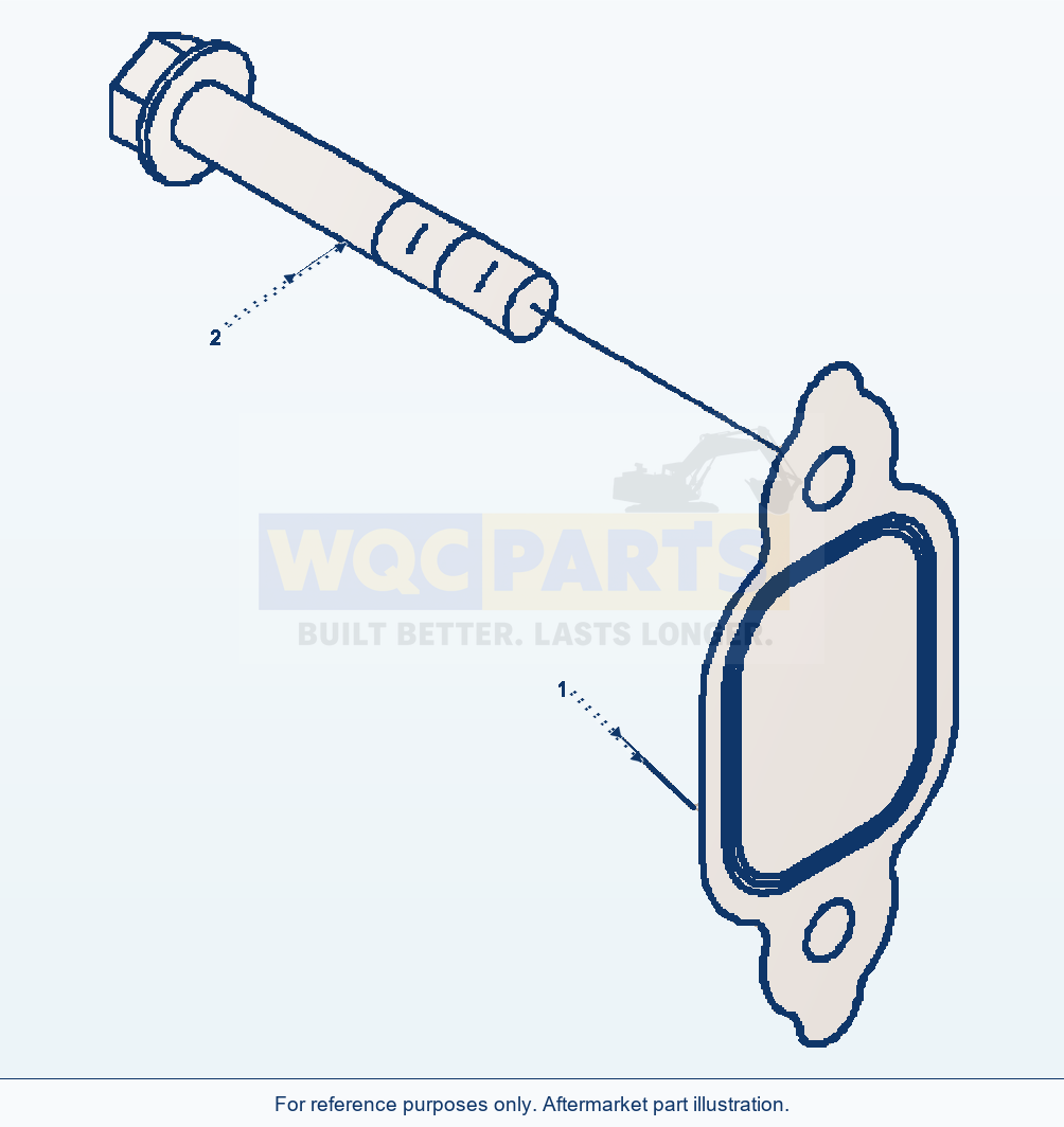 Komatsu WA250-3L Exhaust Manifold Mounting parts diagram