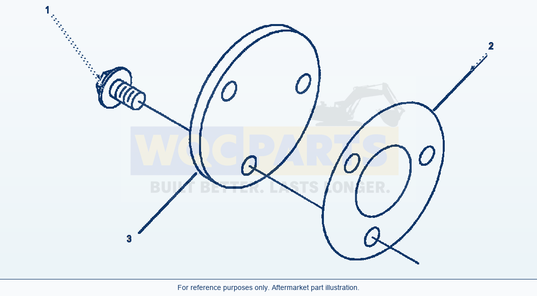 Komatsu WA250-3L Oil Fluid Level Sensor - Hole Cover parts diagram
