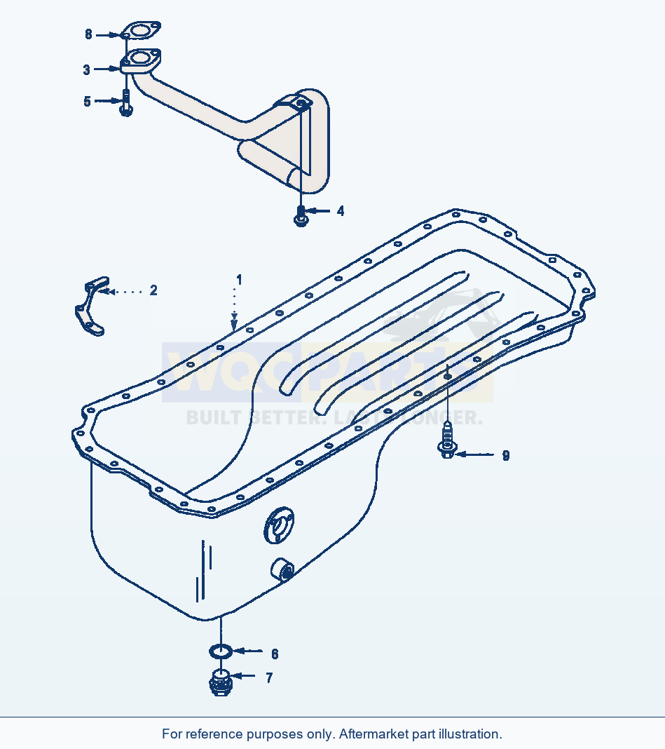 Komatsu WA250-3L Oil Pan parts diagram