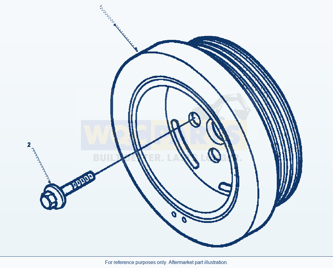 Komatsu WA250-3L Vibration Damper parts diagram