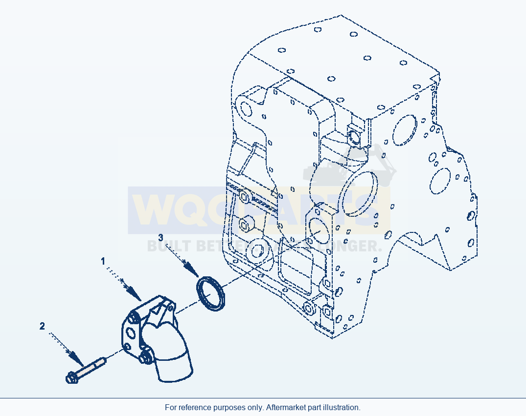 Komatsu WA250-3L Water Inlet Connection parts diagram