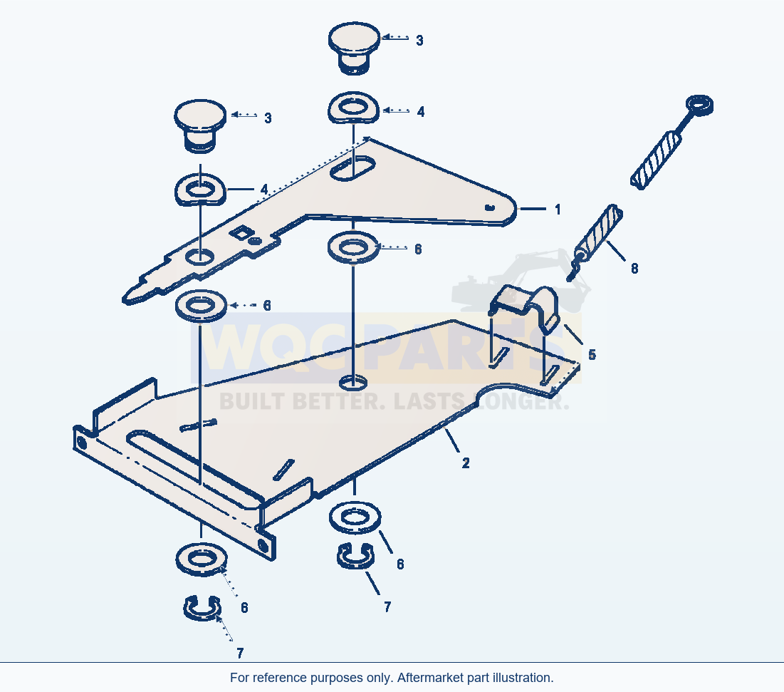 Komatsu WA250-3L Air Conditioner - Air Selector Slide parts diagram