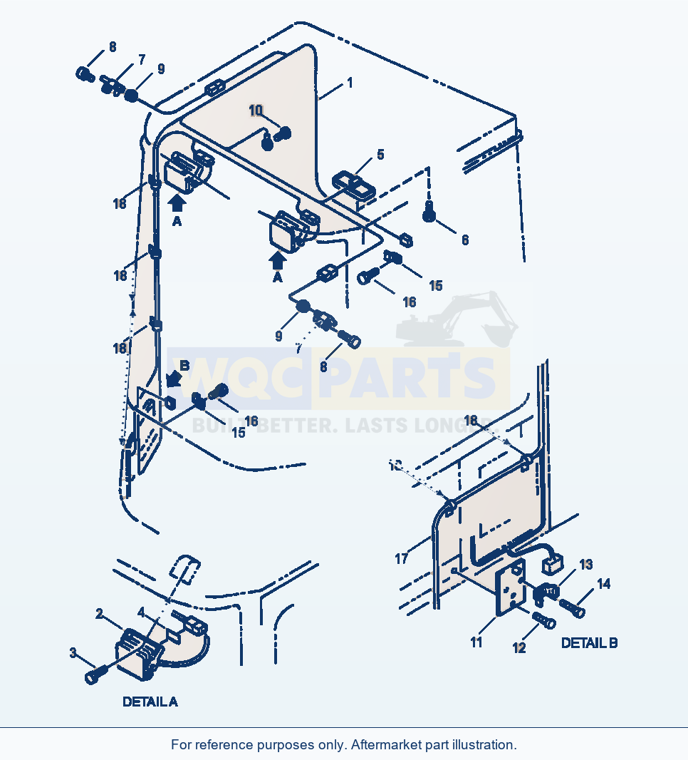 Komatsu WA250-3L Operator'S Cab - Wiring - Main Harness parts diagram