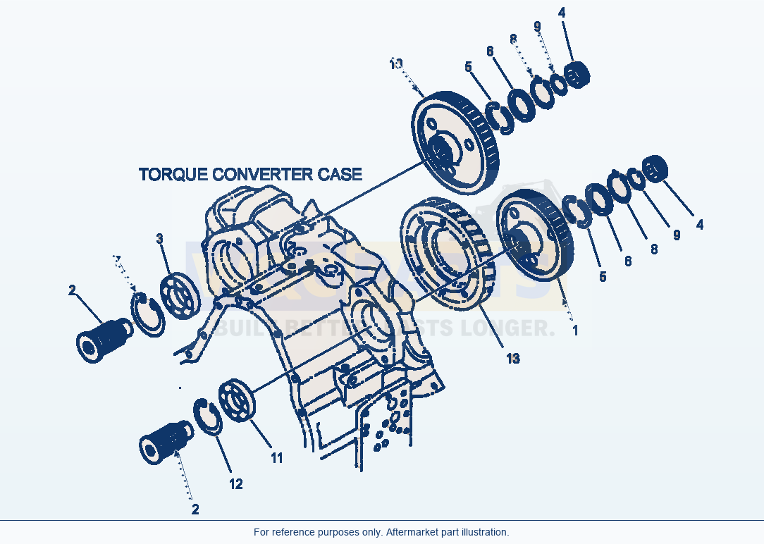 Komatsu WA250-3L Transmission - Power Take Off Assembly parts diagram