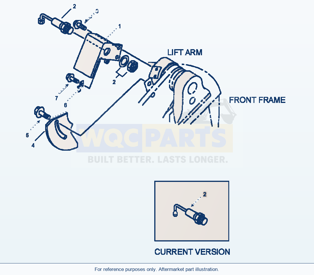 Komatsu WA250-3L Boom Kick-Out And Bucket Positioner parts diagram