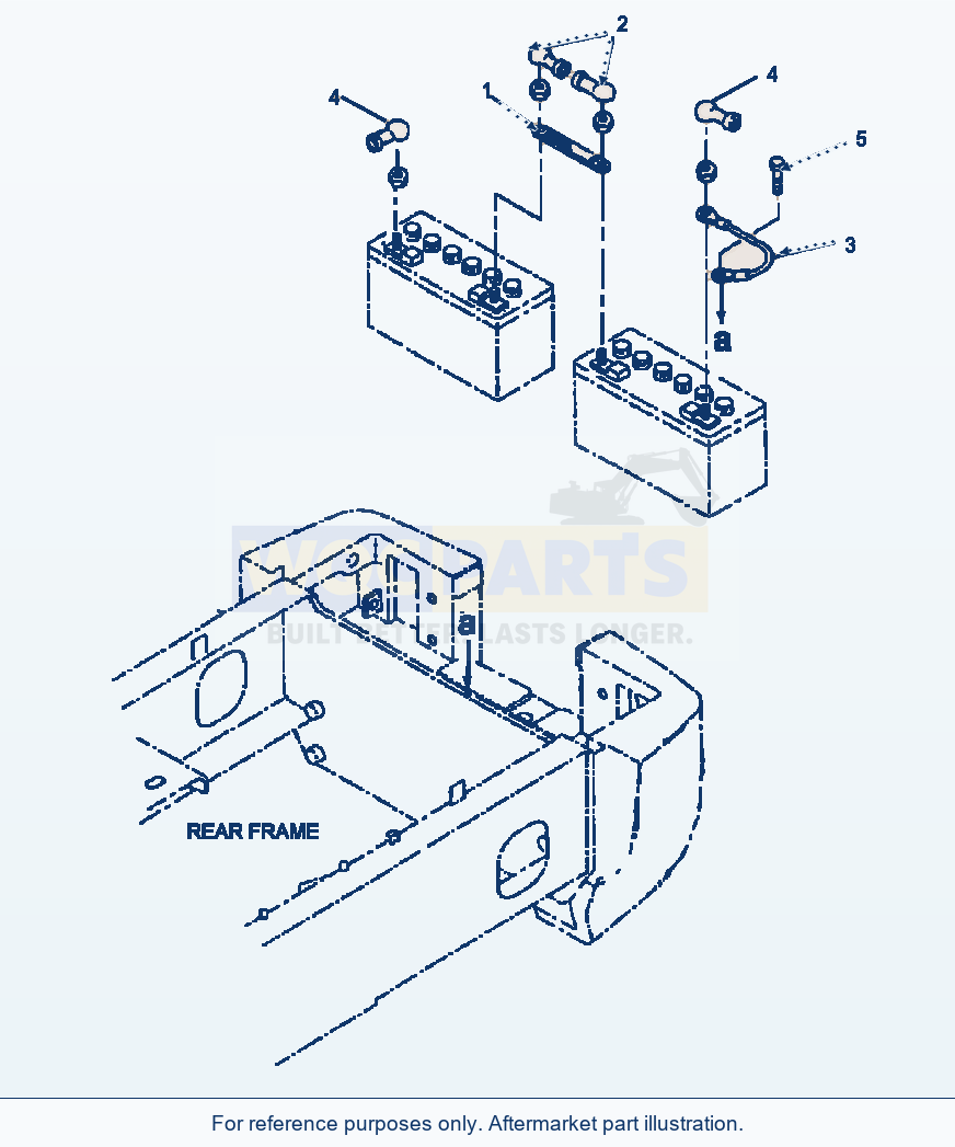 Komatsu WA250-3MC Battery Wire parts diagram