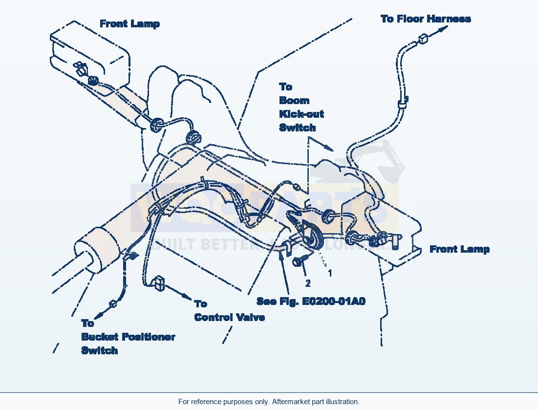 Komatsu WA250-3MC Horn parts diagram