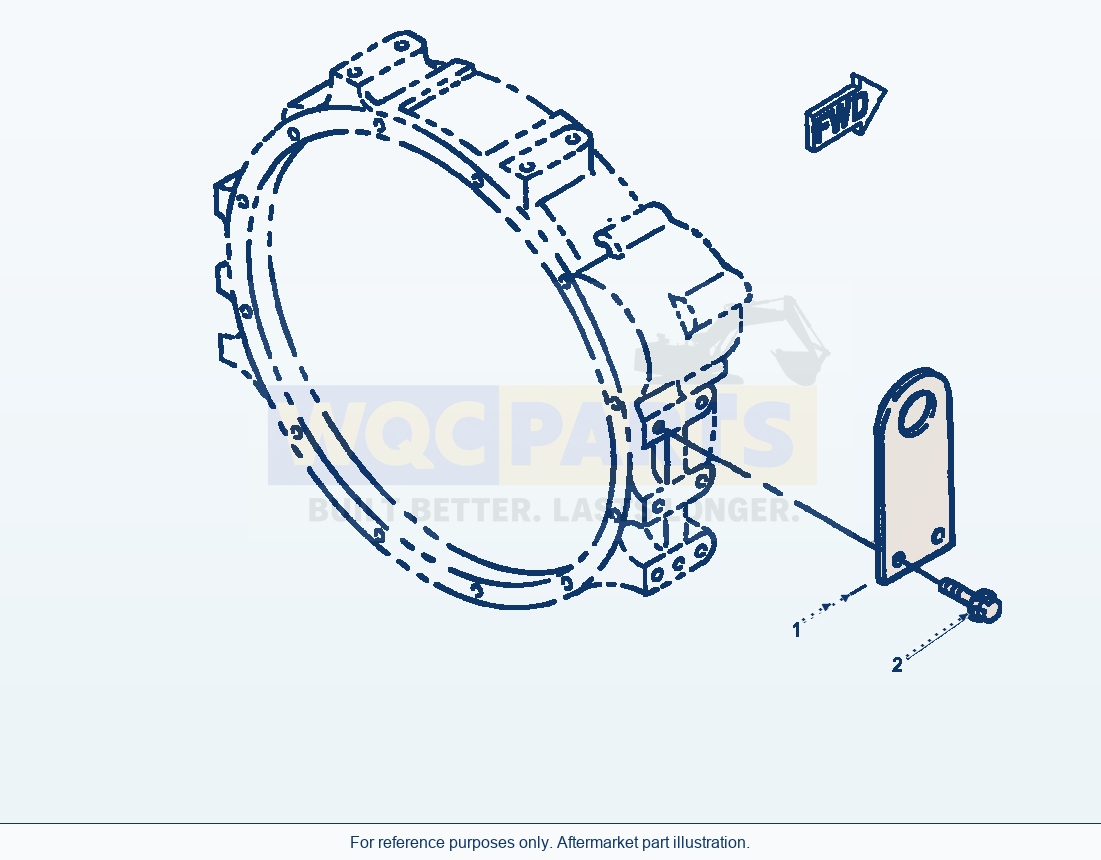 Komatsu WA250-3MC Rear Hanger parts diagram