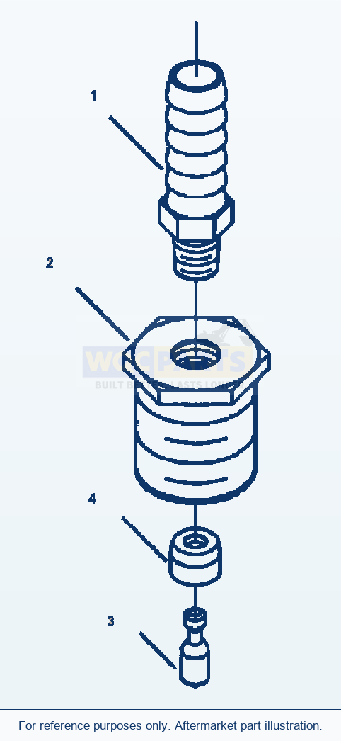 Komatsu WA250-3MC Engine Vent Connection parts diagram