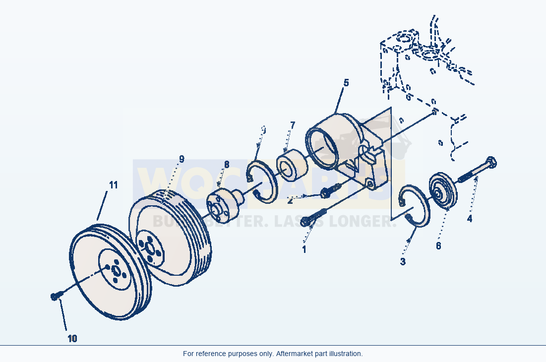 Komatsu WA250-3MC Fan Drive 0.96:1 Fan Drive Ratio parts diagram