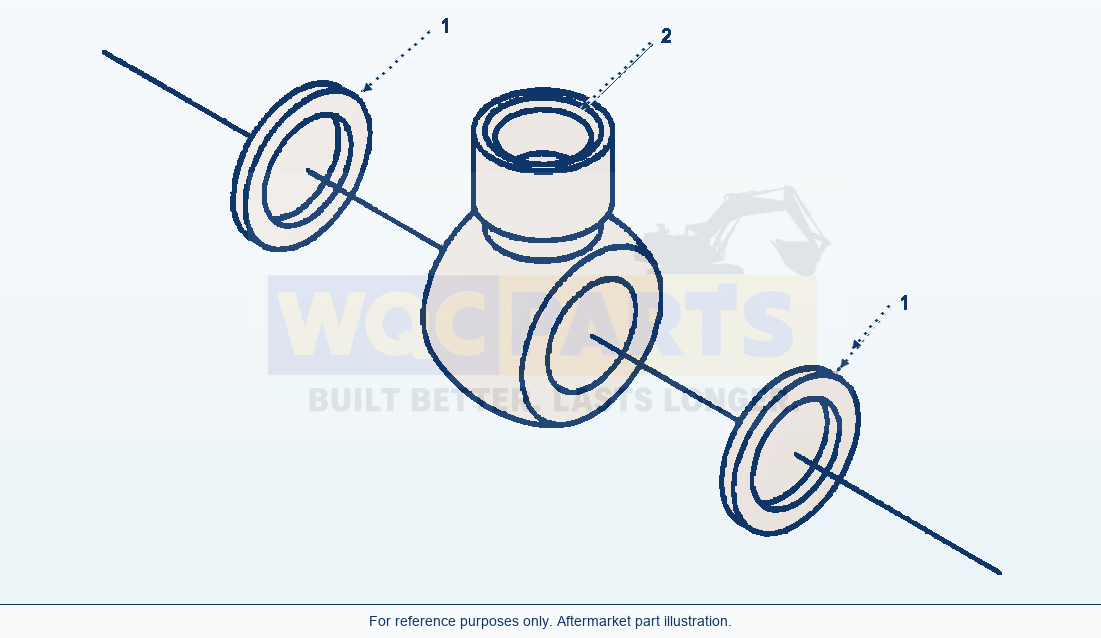Komatsu WA250-3MC Fuel Drain Connection parts diagram