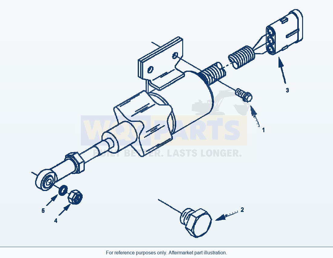 Komatsu WA250-3MC Fuel Shut Off Valve parts diagram