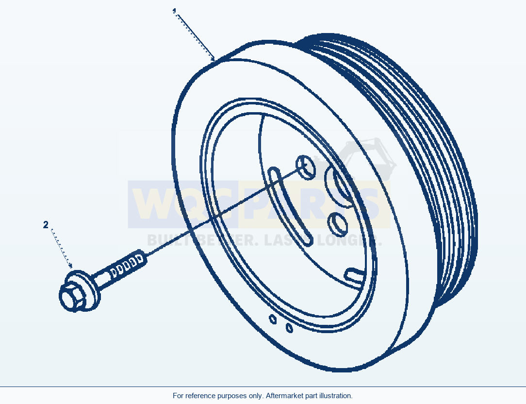 Komatsu WA250-3MC Vibration Damper parts diagram