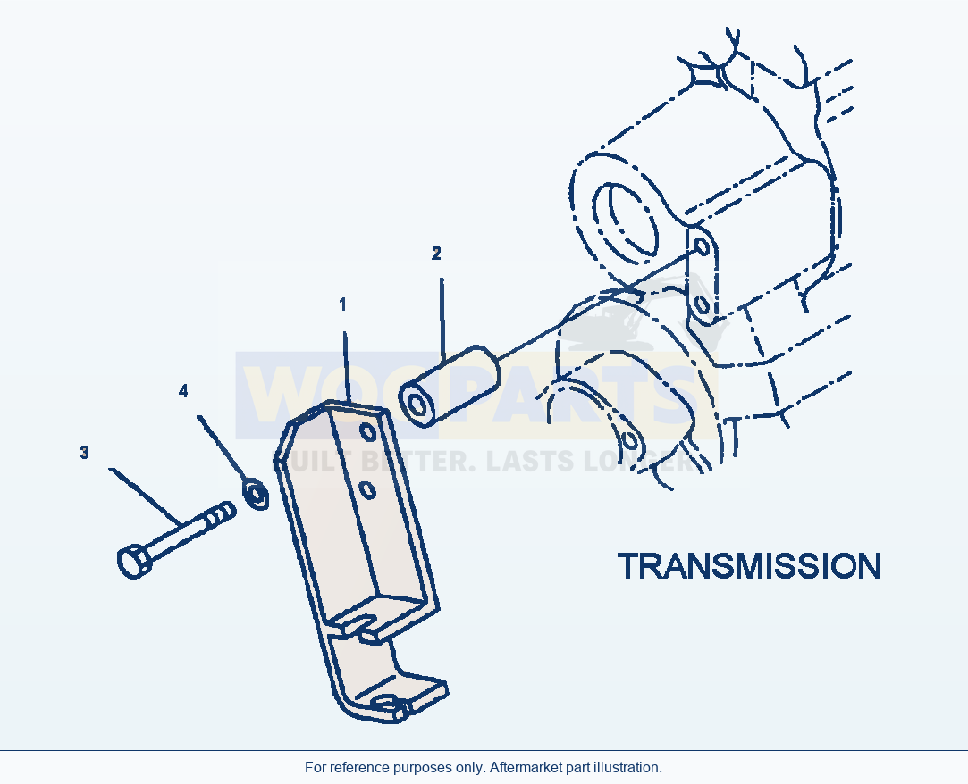 Komatsu WA250-3MC Transmission Parking Brake Control Linkage parts diagram