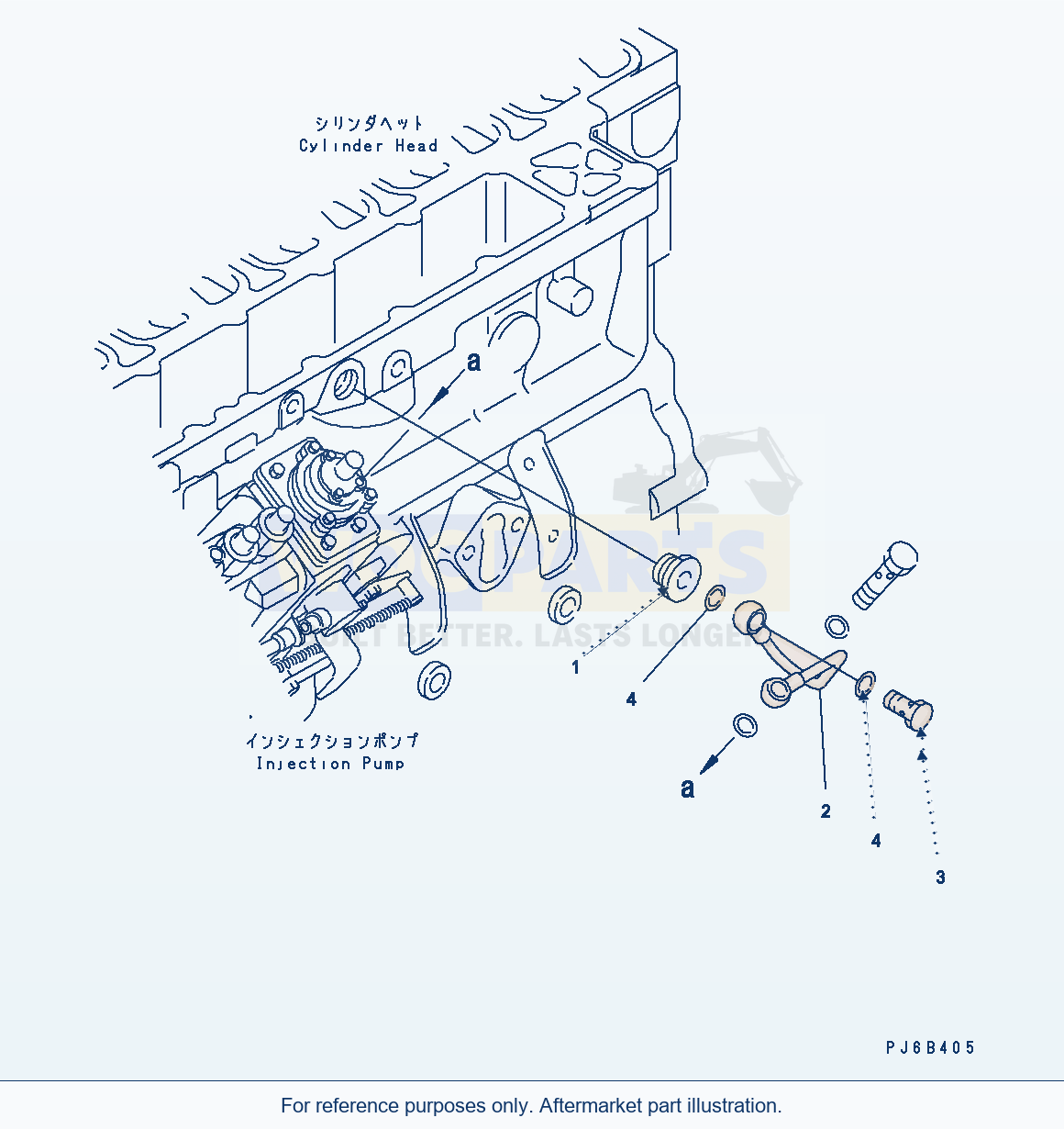 Komatsu WA250-5 Boost Tube Serial H50051 - UP parts diagram