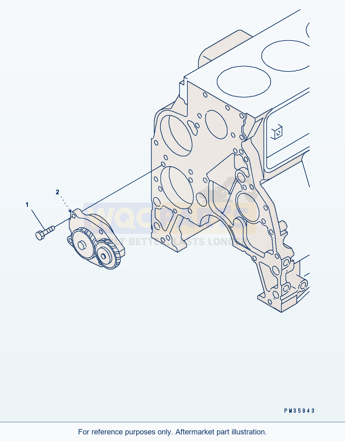 Komatsu WA250-5 Oil Pump Serial H50051 - UP parts diagram