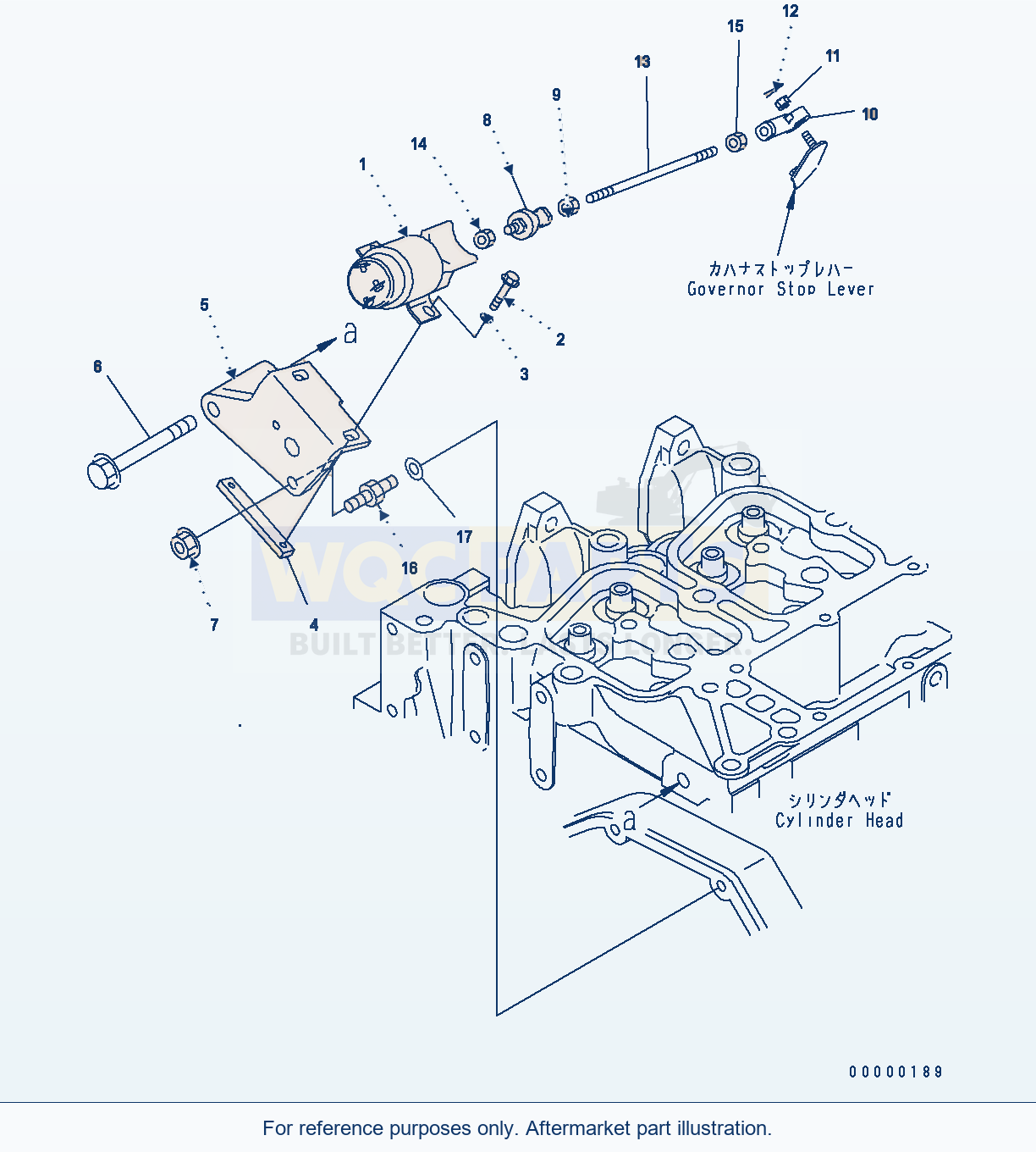 Komatsu WA250-5 Stop Solenoid parts diagram