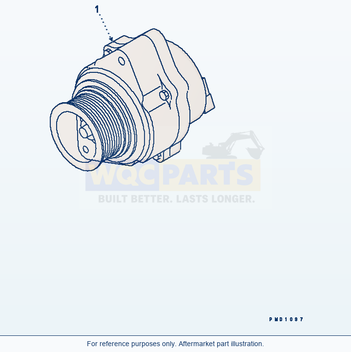 Komatsu WA250-5 Alternator (60A)(#26302312-) parts diagram
