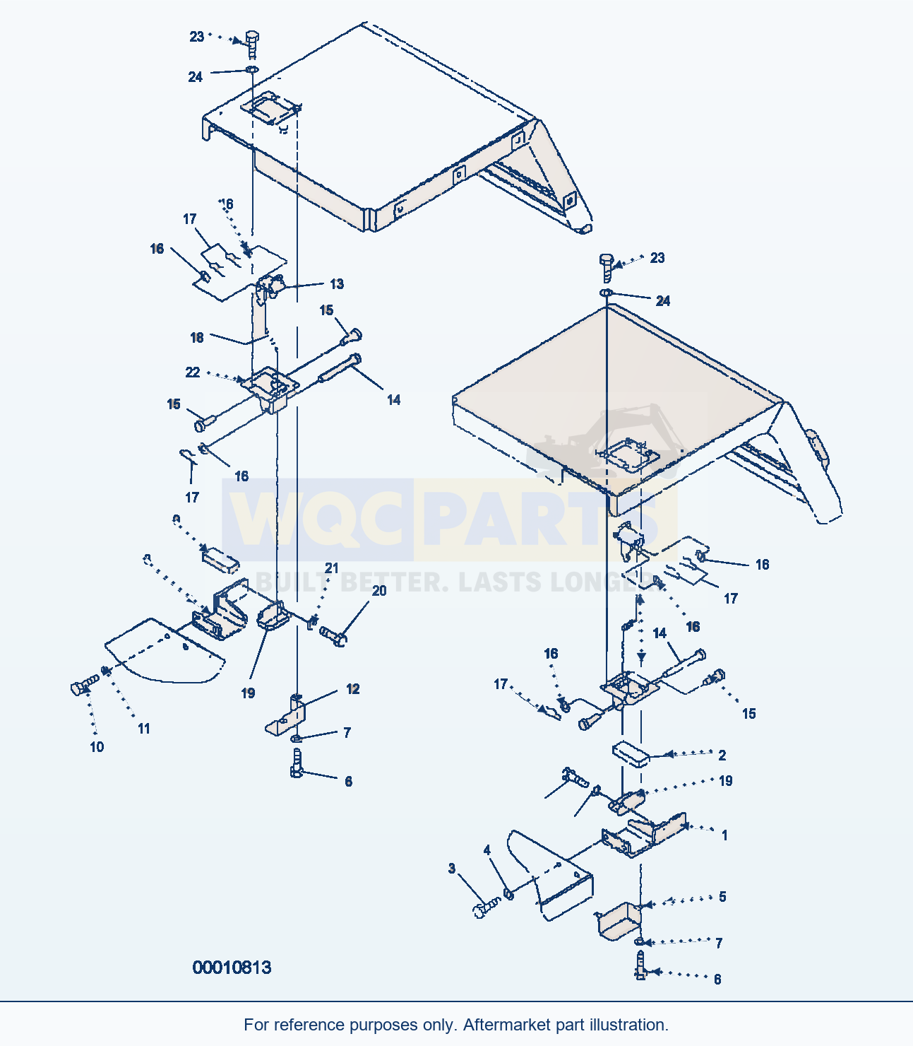 Komatsu WA250-5 Rear Fender (Hook And Dovetail) parts diagram