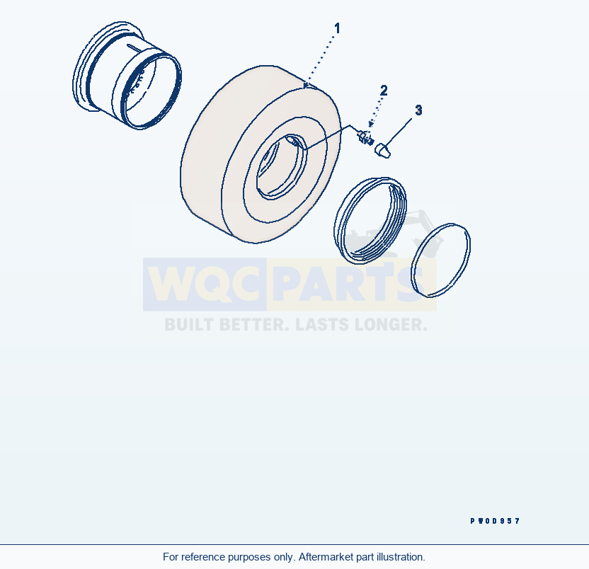 Komatsu WA250-5 Tire (17.5-25-16 L2) (With Tube Tire) parts diagram