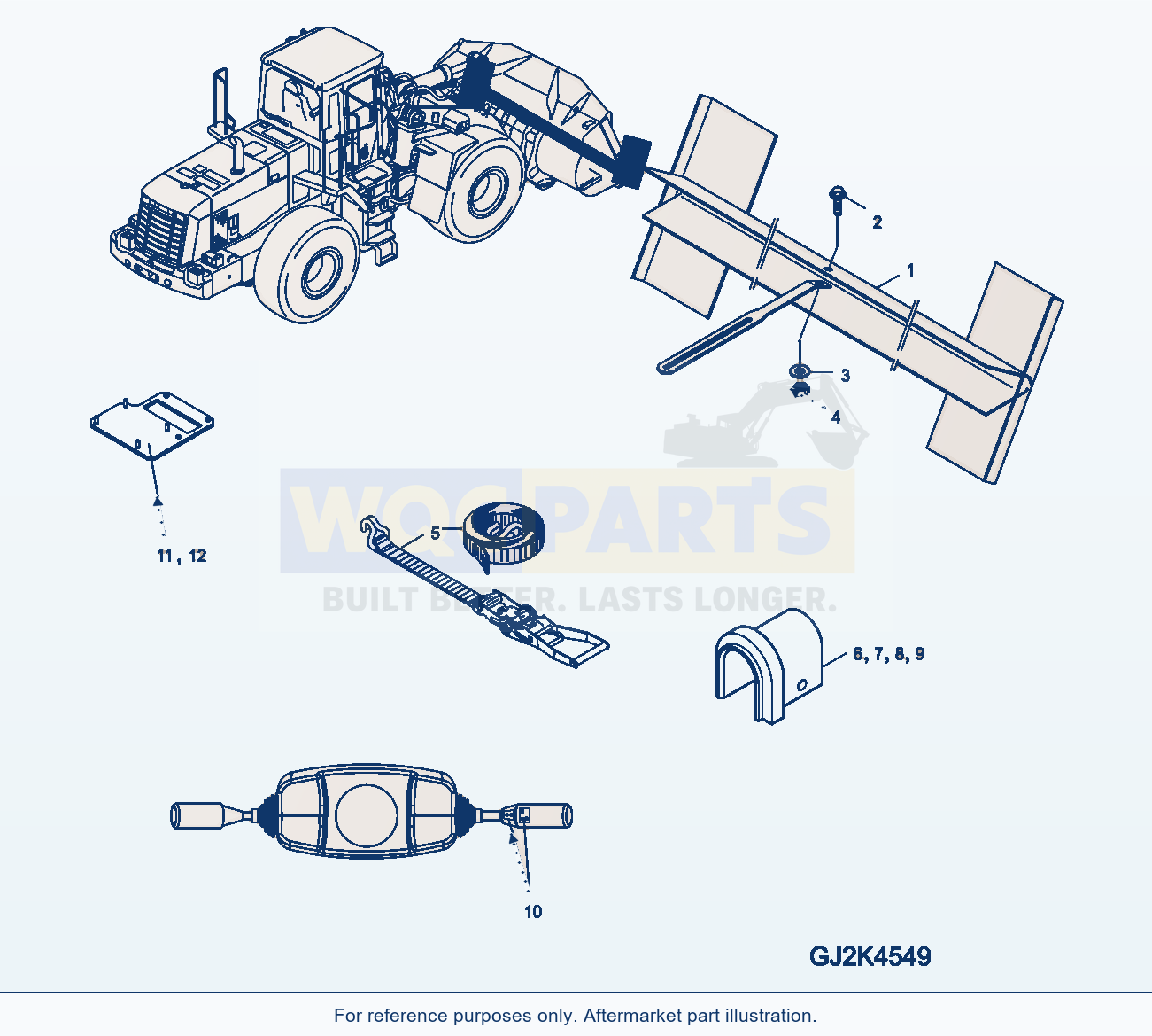 Komatsu WA250-5 Special Equipment Italy (Option) parts diagram